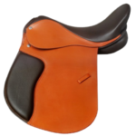 Leather Jumping Saddle  Black Tan