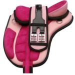Light Weight Freemax Horse Riding Saddle with Set Pink